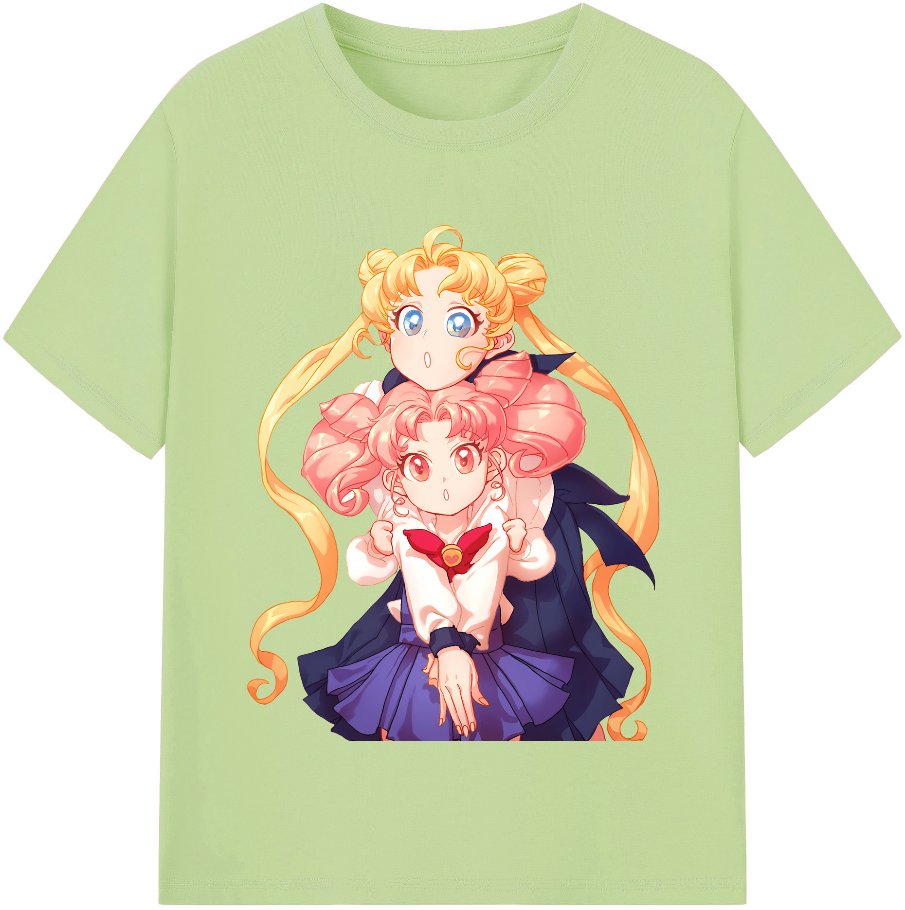 （画像用） 美少女戦士セーラームーン 愛野 美奈子 あいの みなこ Sailor Moon Aino Minako 綿100％半袖Tシャツ（フロントプリント）